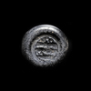 AN EARLY ISLAMIC GLASS WEIGHT OF DOUBLE DIRHAM,10TH-11TH CENTURY