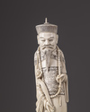 An ivory carving of a Shou-lao figure