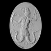 A ROMAN GNOSTIC INTAGLIO SET IN A GOLD MOUNT, 2ND/3RD CENTURY AD