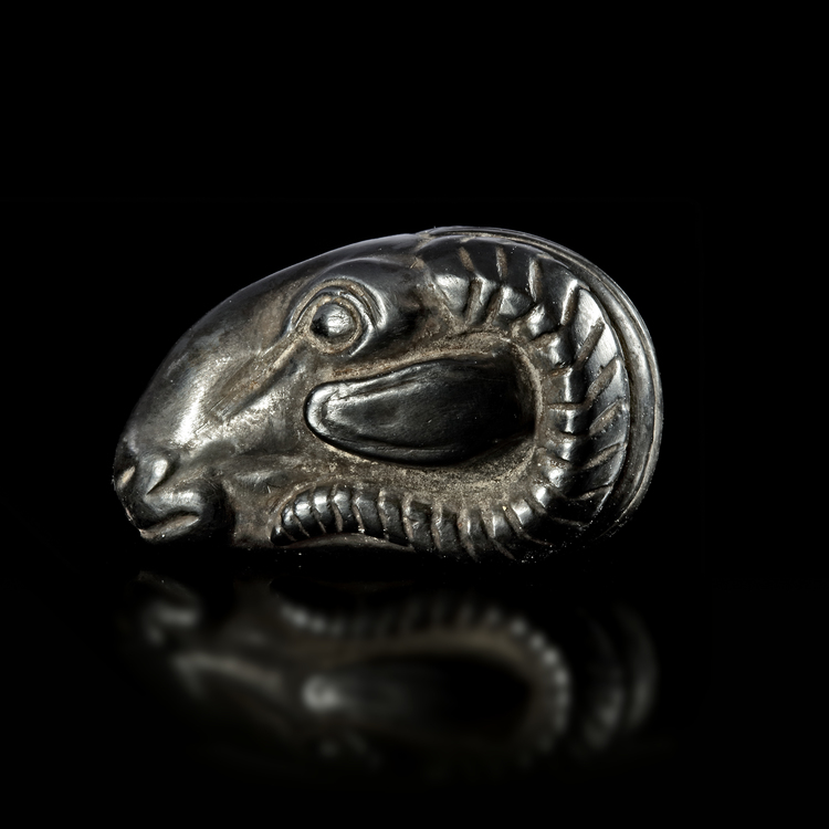 A HIGHLY IMPORTANT HEMATITE WEIGHT OF THREE SHEKELS, 6TH-8TH CENTURY BC