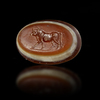 A ROMAN INTAGLIO WITH A WALKING BULL, 1ST CENTURY AD