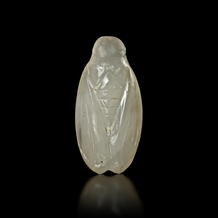 A ROMAN CHALCEDONY AMULET IN THE FORM OF A CICADA, 1ST CENTURY AD