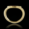 A ROMAN GOLD RING WITH A CARNELIAN INTAGLIO SHOWING THE HEAD OF AN EMPEROR, 4TH CENTURY AD
