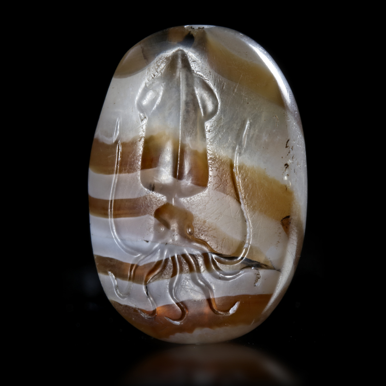 A MINOAN STAMP SEAL WITH A CUTTLEFISH, CIRCA 1500-1300 BC