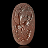 A LARGE GNOSTIC SEAL IN DARK RED JASPER, ROMAN, 3RD/4TH CENTURY AD