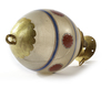 A GILDED AND ENAMELED OTTOMAN GLASS HANGING EGG ORNAMENT, 19TH CENTURY