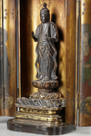 A JAPANESE WOOD LACQUER TRAVELLING SHRINE, ZUSHI, MEIJI PERIOD, 19TH CENTURY