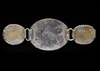 AN AGATE SET SILVER BAZUBAND