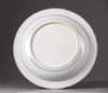A large Chinese blue and white 'Romance of the Western Chamber' deep dish