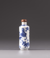 A Chinese blue and white snuff bottle