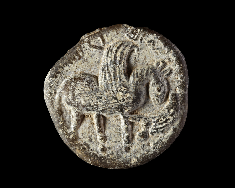 A SASSANIAN GLASS SEALING FROM A VESSEL, 5TH-6TH CENTURY AD