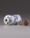 A Chinese blue and white snuff bottle