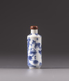 A Chinese blue and white snuff bottle