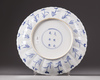 A Chinese blue and white dish