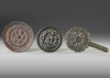 THREE CHINESE BRONZE MIRRORS, MING DYNASTY AND LATER