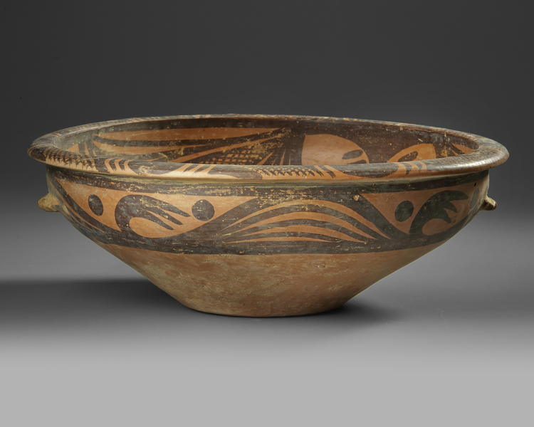 A CHINESE NEOLITHIC MAJIAYAO CULTURE POTTERY BOWL, NEOLITHIC PERIOD ...