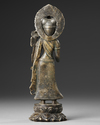 A NEPALESE BRONZE DANCING TARA, 19TH CENTURY