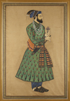 TWO LARGE MUGHAL PAINTINGS, INDIA, 20TH CENTURY