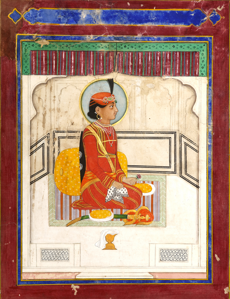 A PORTRAIT OF A YOUNG RAJA HIRA SINGH, PUNJAB PLAINS, NORTH INDIA, 19TH CENTURY