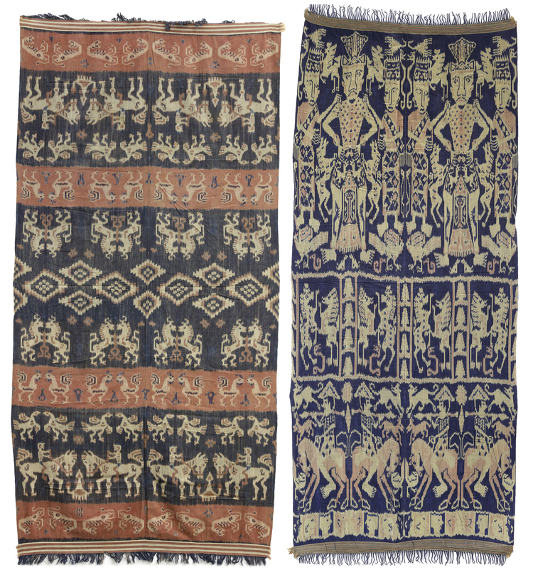 TWO TRADITIONAL BATIK TEXTILES, INDONESIA 19TH CENTURY
