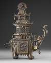 A JAPANESE BRONZE ELEPHANT-FORM CENSER MEIJI PERIOD