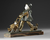 Y ALEXANDRE KELETY (1874-1940), YOUNG GIRL WITH A STROLLER, CIRCA 1920
