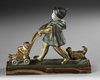 Y ALEXANDRE KELETY (1874-1940), YOUNG GIRL WITH A STROLLER, CIRCA 1920