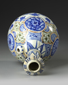 A SAFAVID KIRMAN POTTERY BOTTLE VASE, PERSIA, 17TH CENTURY
