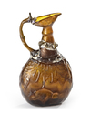 AN AMBER GLASS JUG, PERSIA, 10TH-11TH CENTURY