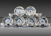 SIXTEEN CHINESE AND JAPANESE IMARI CUPS AND SAUCERS, 18TH CENTRUY