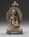 TWO SINO-TIBETAN BRONZE FIGURES, 19TH CENTURY