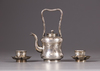 A silver tea-set