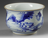 A CHINESE BLUE AND WHITE BOWL, QING DYNASTY (1644-1911)
