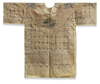 A SULTANATE COTTON TALISMANIC JAMA (SHIRT), INDIA, EARLY 17TH CENTURY