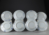 EIGHT CHINESE BLUE AND WHITE 'CUCKOO IN THE HOUSE' DISHES, 18TH CENTURY