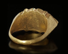 A ROMAN STYLE GOLD RING WITH A NICOLO INTAGLIO, PROBABLY MODERN