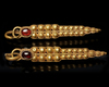 A LARGE PAIR OF EASTERN ROMAN GOLD EARRINGS, 1ST-2ND CENTURY AD