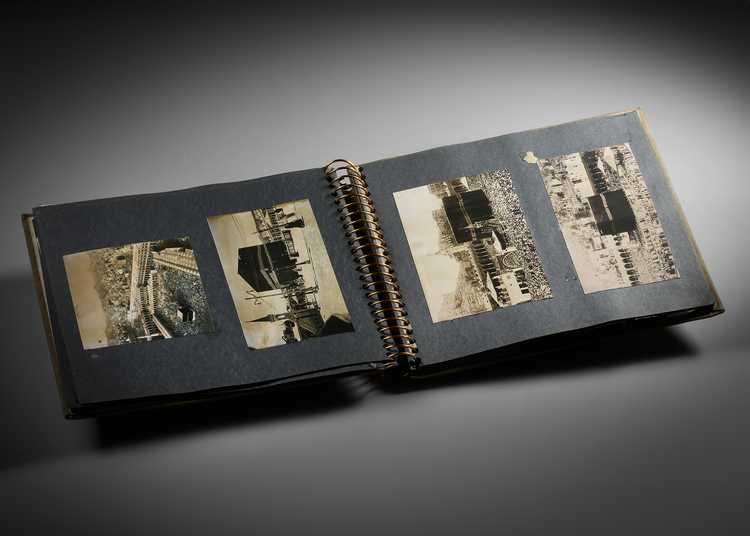 A PHOTO ALBUM WITH A COLLECTION OF 95 PHOTOS OF MECCA, MEDINA, THE MAHMAL AND THE HAJJ, EARLY 20TH CENTURY