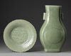 TWO CHINESE CELADON WARES, MING DYNASTY (1368-1644) AND LATER