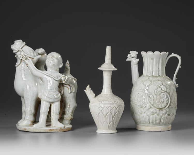 THREE CHINESE PORCELAIN WARES, SONG DYNASTY AND LATER
