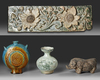 FOUR CHINESE WARES,  HAN DYNASTY (202 BC-23 AD) AND LATER