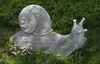 A VERY LARGE SCULPTED MODEL OF A GARDEN SNAIL, LATE 20TH CENTURY