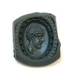 A ROMAN PORTRAIT INTAGLIO OF 'AELIUS' 2ND CENTURY AD, MOUNTED IN A 20 CENTURY GOLD RING, 18K WITH DIAMOND