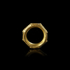 AN EASTERN GREEK GOLD RING WITH COLOURED INLAYS, 6TH-5TH CENTURY BC