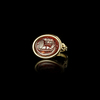 A ROMAN GARNET INTAGLIO SHOWING A SHIP SET IN A MODERN RING, 1ST CENTURY AD, RING 20TH CENTURY