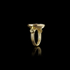 A ROMAN GARNET INTAGLIO SHOWING A SHIP SET IN A MODERN RING, 1ST CENTURY AD, RING 20TH CENTURY