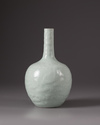 A celadon glazed bottle-vase
