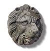A SCULPTED CARVED LIMESTONE LION FOUNTAIN MASK WALL FOUNTAIN, 20TH CENTURY