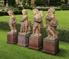 SET OF FOUR COMPOSTION STONE FIGURES  REPRESENTING THE FOUR SEASONS, 20TH CENTURY