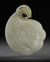 A MUGHAL-STYLE CARVED JADE RAMS CUP, 18TH CENTURY
